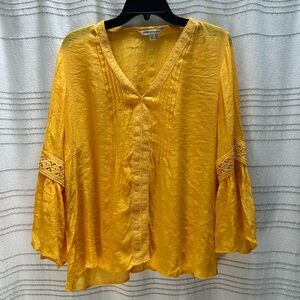 Boho yellow blouse